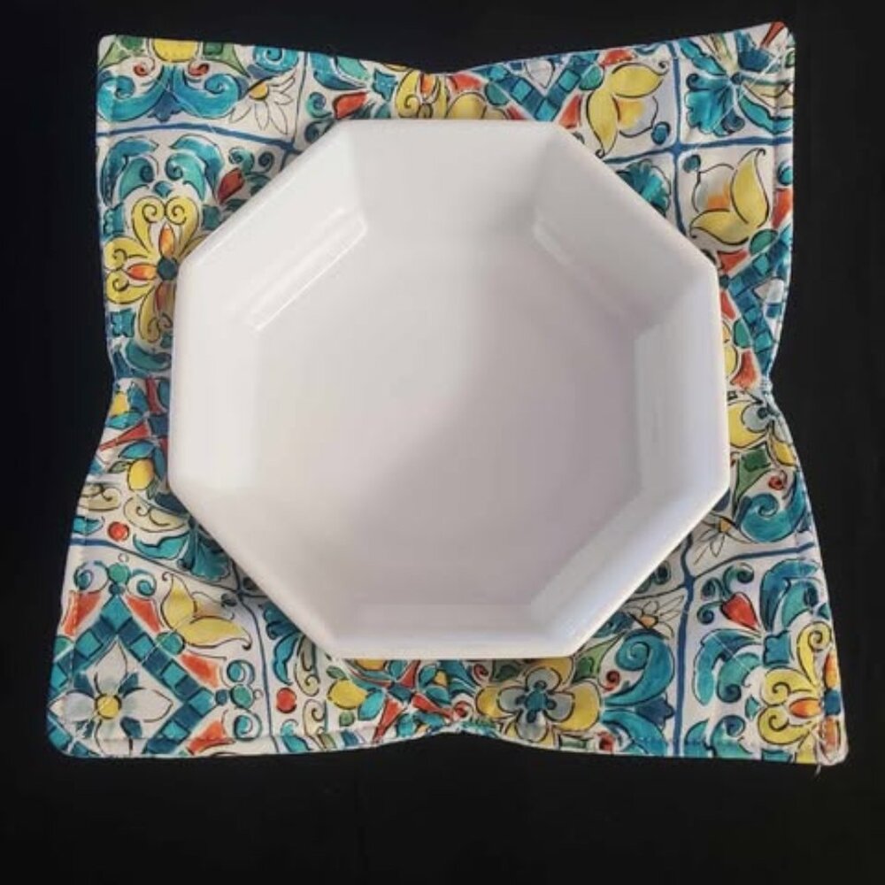 Bowl Cozies - Microwave safe and Reversible - Set of 2